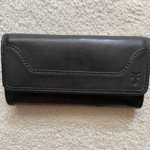 Frye Melissa Black Trifold Wallet